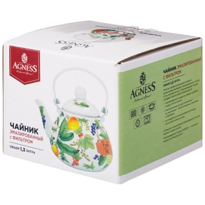ЧАЙНИК AGNESS  ЭМАЛИРОВАННЫЙ СЕРИЯ 