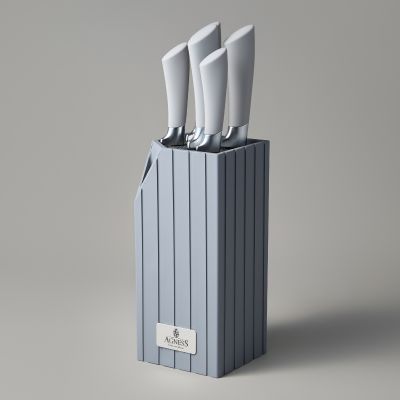 НАБОР НОЖЕЙ AGNESS  НА ПЛАСТИКОВОЙ ПОДСТАВКЕ, 6 ПРЕДМЕТОВ-4