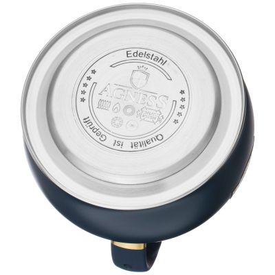 ЧАЙНИК AGNESS СО СВИСТКОМ, 3Л C ИНДУКЦИОН. КАПСУЛЬНЫМ ДНОМ ЦВЕТ: НОЧНОЙ СИНИЙ-3