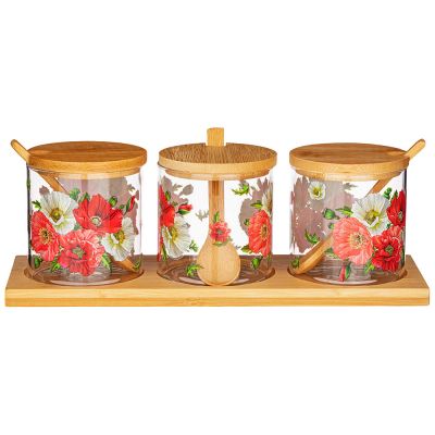 НАБОР ЕМКОСТИ ДЛЯ ХРАНЕНИЯ СЫПУЧИХ 8СМ*8СМ, 10 ПР.-0