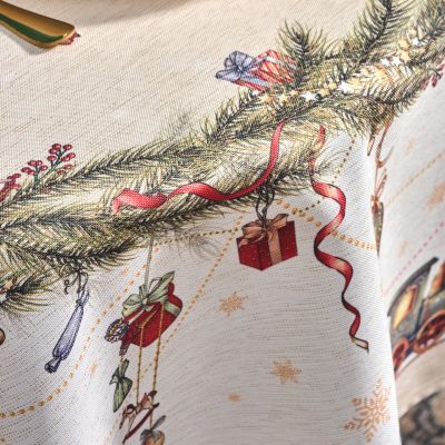 СКАТЕРТЬ  140Х300 CM ОВАЛЬНАЯ, 