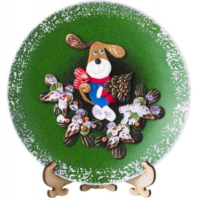 ТАРЕЛКА ДЕКОРАТИВНАЯ ДИАМЕТР=20 СМ. БЕЗ УПАКОВКИ (КОР=12ШТ-0