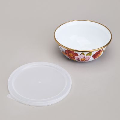 НАБОР МИСОК AGNESS ЭМАЛИРОВАННЫХ С ПЛАСТИК.КРЫШКАМИ, СЕРИЯ ФЛАНДРИЯ 6ПР 0,6/0,9/1,3Л ДИА. 14/16/18СМ-8