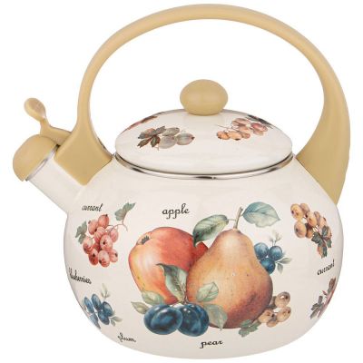 ЧАЙНИК AGNESS ЭМАЛИРОВАННЫЙ СО СВИСТКОМ, СЕРИЯ 