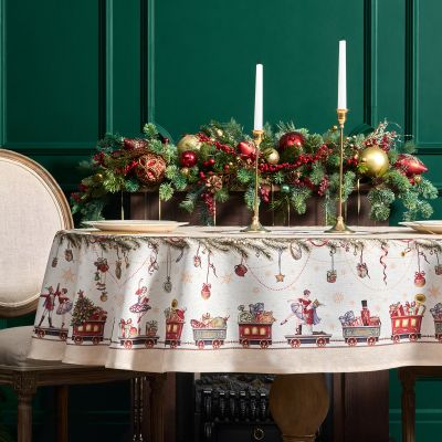 СКАТЕРТЬ  140Х180CM CM ОВАЛЬНАЯ, 