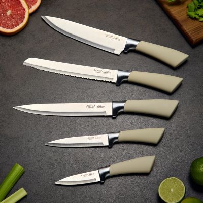 НАБОР НОЖЕЙ AGNESS НА ПЛАСТИКОВОЙ ПОДСТАВКЕ, 6 ПРЕДМЕТОВ-2