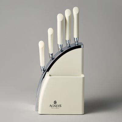 НАБОР НОЖЕЙ AGNESS НА ПЛАСТИКОВОЙ ПОДСТАВКЕ, 6 ПРЕДМЕТОВ-3