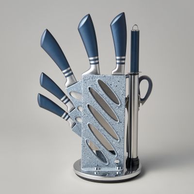 НАБОР НОЖЕЙ AGNESS С НОЖНИЦАМИ И МУСАТОМ НА ПЛАСТИКОВОЙ ПОДСТАВКЕ, 8 ПРЕДМЕТОВ (КОР=6НАБОР.)-4