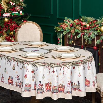 СКАТЕРТЬ  160Х220 CM ОВАЛЬНАЯ, 