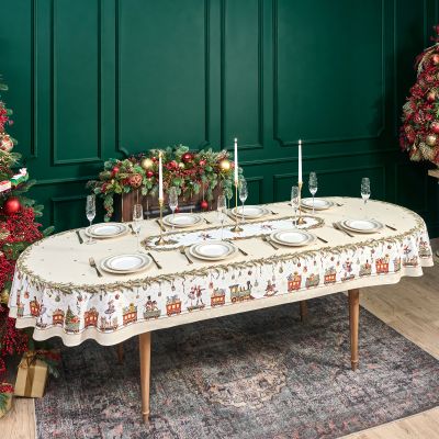 СКАТЕРТЬ  ОВАЛЬНАЯ  