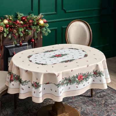 СКАТЕРТЬ  140Х180 CM  ОВАЛЬНАЯ, 