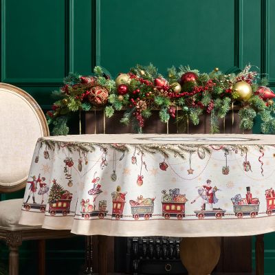 СКАТЕРТЬ  140Х180CM CM ОВАЛЬНАЯ, 