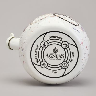 ЧАЙНИК AGNESS ЭМАЛИРОВАННЫЙ СО СВИСТКОМ СЕРИЯ 