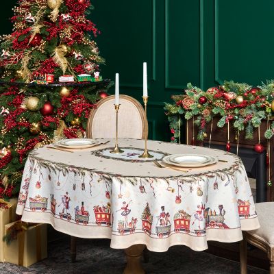 СКАТЕРТЬ  140Х180CM CM ОВАЛЬНАЯ, 