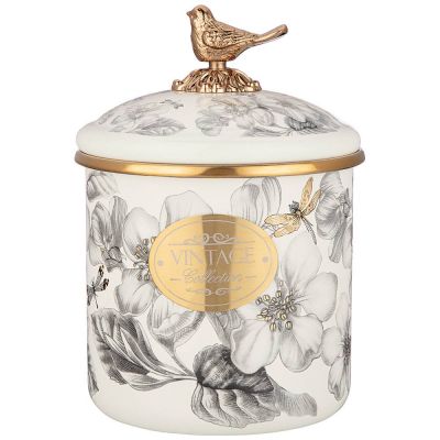 БАНКА ДЛЯ СЫПУЧИХ ПРОДУКТОВ AGNESS, СЕРИЯ ЯБЛОНЕВЫЙ САД, 12 Х 12СМ/ 1,2Л-0