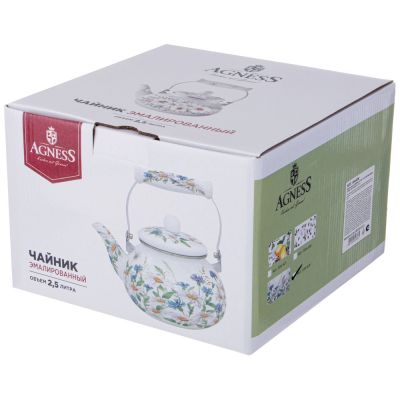ЧАЙНИК AGNESS  ЭМАЛИРОВАННЫЙ СЕРИЯ 