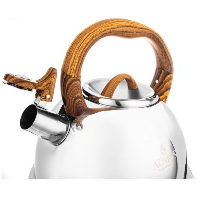 ЧАЙНИК AGNESS СО СВИСТКОМ,  3,0 Л И СКЛАДЫВАЮЩЕЙСЯ РУЧКОЙ-3