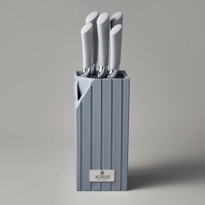 НАБОР НОЖЕЙ AGNESS  НА ПЛАСТИКОВОЙ ПОДСТАВКЕ, 6 ПРЕДМЕТОВ-3