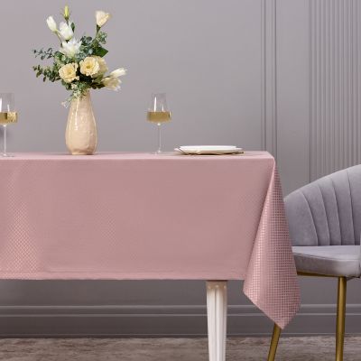 СКАТЕРТЬ 145Х180СМ СЕРЫЙ ТЕПЛЫЙ ЕВРОУГОЛОК 100% ПОЛИЭСТЕР-7