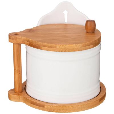 БАНКА LEFARD С ДЕРЕВ. КРЫШКОЙ 800 МЛ (КОР=12ШТ.)-0