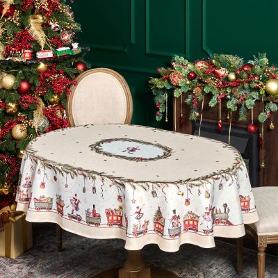 СКАТЕРТЬ  140Х180CM CM ОВАЛЬНАЯ, 