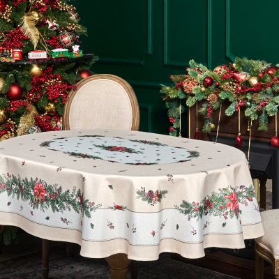 СКАТЕРТЬ  140Х180 CM  ОВАЛЬНАЯ, 