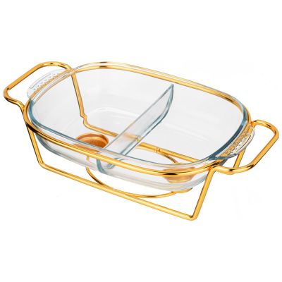 МАРМИТ AGNESS  ПРЯМОУГ 2 ОТСЕКА GOLD 2,45L-6