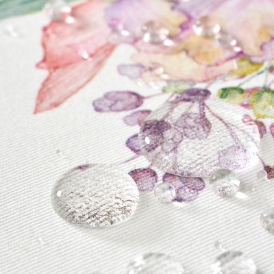 СКАТЕРТЬ ИРИСЫ 110Х140СМ ,БЕЛЫЙ, 100% ХЛОПОК,ТВИЛ ПРОПИТКА-17