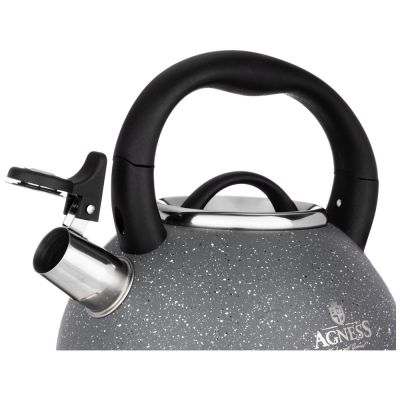 ЧАЙНИК AGNESS СО СВИСТКОМ,  3,0 Л И СКЛАДЫВАЮЩЕЙСЯ РУЧКОЙ-3