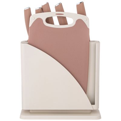 НАБОР НОЖЕЙ AGNESS НЖС НА ПЛАСТИКОВОЙ ПОДСТАВКЕ И РАЗДЕЛОЧНАЯ ДОСКА, 7 ПР.-2