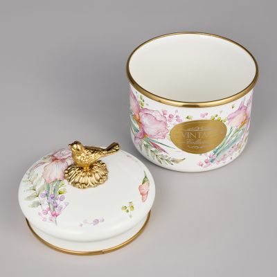 БАНКА ДЛЯ СЫПУЧИХ ПРОДУКТОВ AGNESS, СЕРИЯ IRISES, 12 Х 9СМ / 1,0Л-4