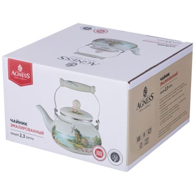 ЧАЙНИК AGNESS ЭМАЛИРОВАННЫЙ СЕРИЯ 