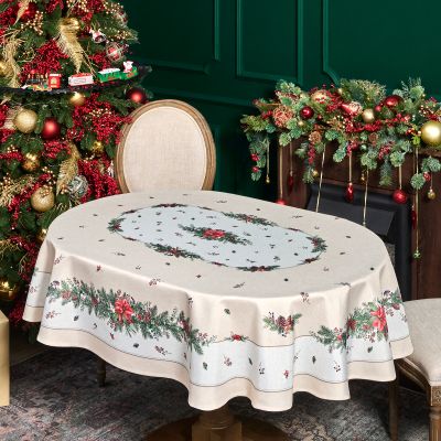 СКАТЕРТЬ  140Х180 CM  ОВАЛЬНАЯ, 