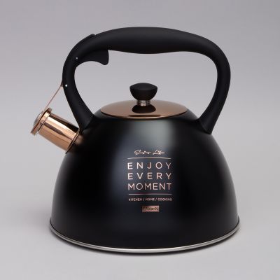 ЧАЙНИК AGNESS СО СВИСТКОМ, 3,0 Л ТЕРМОАККУМУЛИРУЮЩЕЕ ДНО, ИНДУКЦИЯ-0