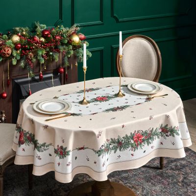 СКАТЕРТЬ  140Х180 CM  ОВАЛЬНАЯ, 