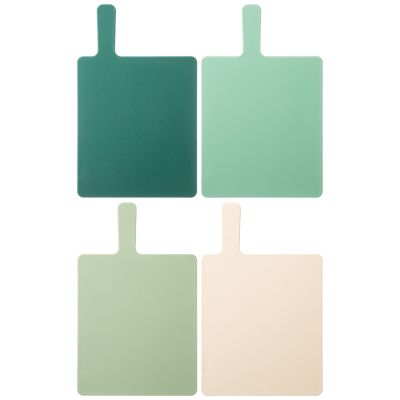 НАБОР РАЗДЕЛОЧНЫХ ДОСОК ИЗ 4 ШТ+ПОДСТАВКА 24*7.8*17CM ЦВЕТ:ЗЕЛЕНЫЙ-3