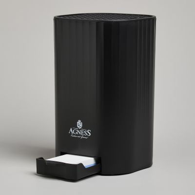 ПОДСТАВКА ДЛЯ НОЖЕЙ AGNESS С ТОЧИЛЬНЫМ КАМНЕМ 13,6*14,6*23 СМ-2