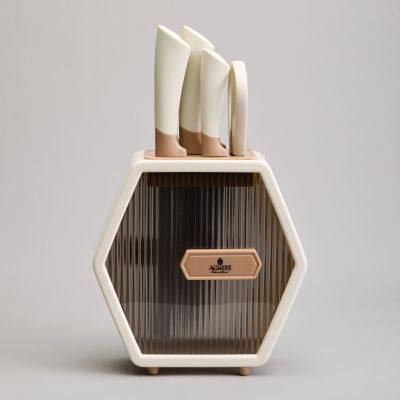 НАБОР НОЖЕЙ AGNESS  НА ПЛАСТИКОВОЙ ПОДСТАВКЕ, 7 ПРЕДМЕТОВ-4