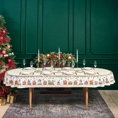 СКАТЕРТЬ  ОВАЛЬНАЯ  