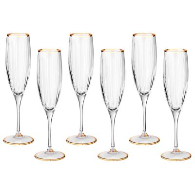 НАБОР БОКАЛОВ ДЛЯ ШАМПАНСКОГО ИЗ 6 ШТ. 200 МЛ-0