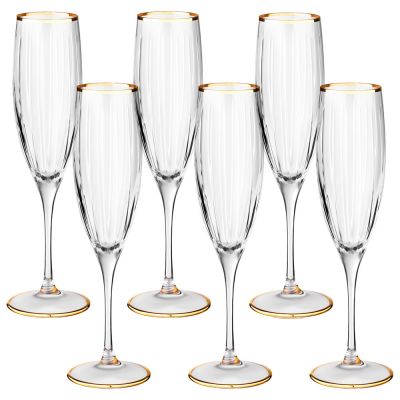 НАБОР БОКАЛОВ ДЛЯ ШАМПАНСКОГО ИЗ 6 ШТ. 200 МЛ-3