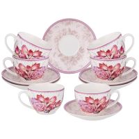 ЧАЙНЫЙ НАБОР  LEFARD ТЮЛЬПАНЫ  НА 6 П6Р. 12 ПР. 280 МЛ