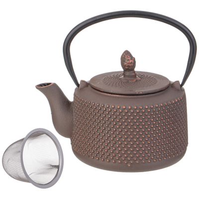 ЗАВАРОЧНЫЙ ЧАЙНИК ЧУГУННЫЙ С ЭМАЛИРОВАННЫМ ПОКРЫТИЕМ ВНУТРИ 850 МЛ (КОР=8ШТ.)-2