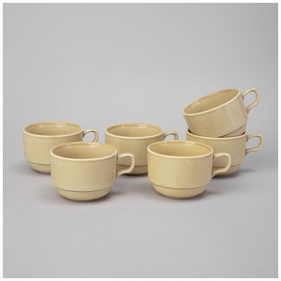 НАБОР ЧАШЕК ЧАЙНЫХ LEFARD TINT 250МЛ (ЖЕЛТЫЙ) 6 ШТ.-0