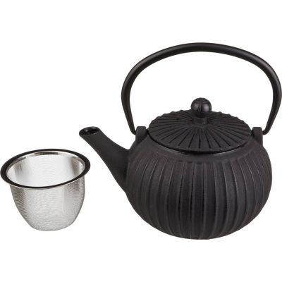 ЗАВАРОЧНЫЙ ЧАЙНИК ЧУГУННЫЙ С ЭМАЛИРОВАННЫМ ПОКРЫТИЕМ ВНУТРИ 500 МЛ (КОР=8ШТ.)-0