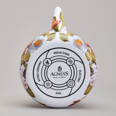 ЧАЙНИК AGNESS ЭМАЛИРОВАННЫЙ СЕРИЯ ФЛАНДРИЯ, 2,2Л-5