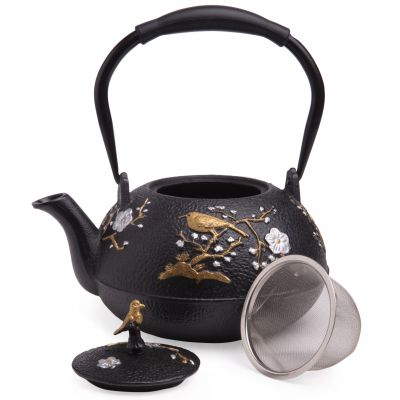 ЗАВАРОЧНЫЙ ЧАЙНИК ЧУГУННЫЙ С ЭМАЛИРОВАННЫМ ПОКРЫТИЕМ ВНУТРИ 1200 МЛ-3