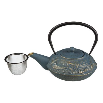 ЗАВАРОЧНЫЙ ЧАЙНИК ЧУГУННЫЙ С ЭМАЛИРОВАННЫМ ПОКРЫТИЕМ ВНУТРИ 700 МЛ. (КОР=8ШТ.)-0