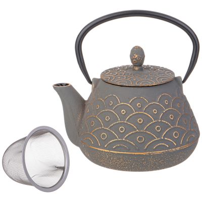 ЗАВАРОЧНЫЙ ЧАЙНИК ЧУГУННЫЙ С ЭМАЛИРОВАННЫМ ПОКРЫТИЕМ ВНУТРИ 1000 МЛ (КОР=8ШТ.)-2