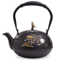 ЗАВАРОЧНЫЙ ЧАЙНИК ЧУГУННЫЙ С ЭМАЛИРОВАННЫМ ПОКРЫТИЕМ ВНУТРИ 1200 МЛ